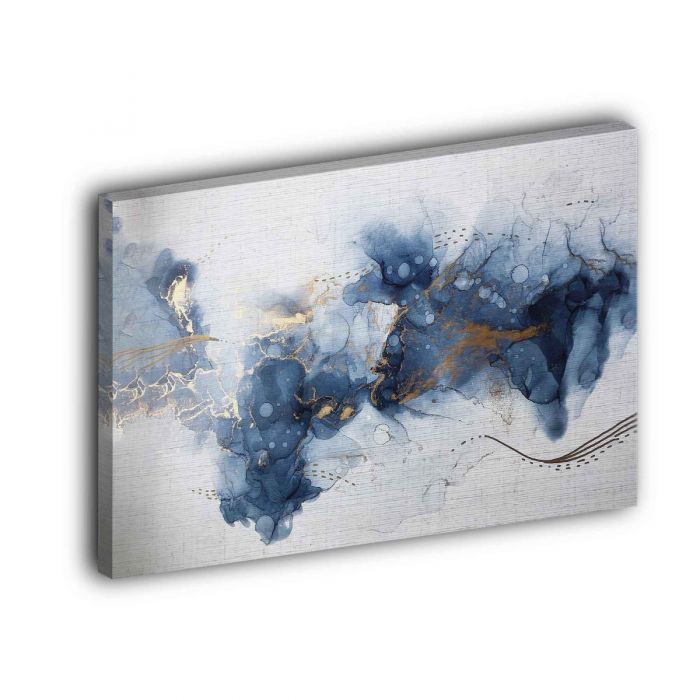 Mancha azul con dorado